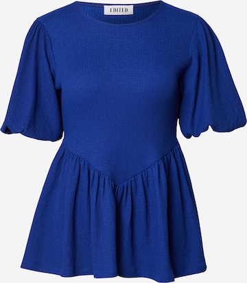 EDITED - Camisa 'Leonora' em azul: frente