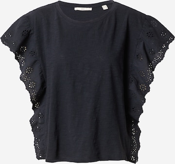 T-shirt 'Anglai' ESPRIT en noir : devant