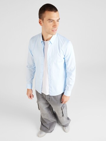 Calvin Klein Slim fit Button Up Shirt in Blue