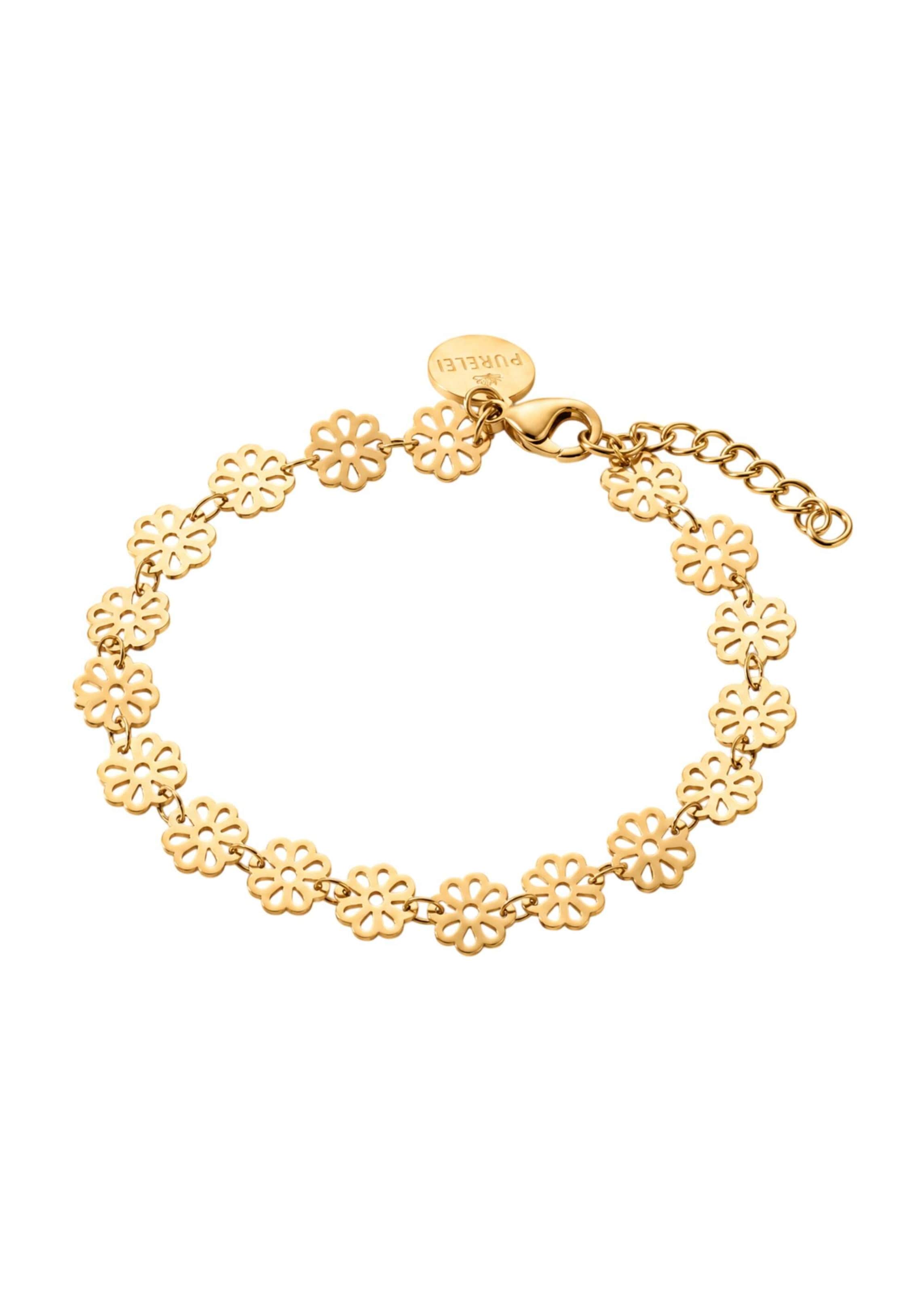 PURELEI Armband 'Blossom' in Gold: Vorderseite