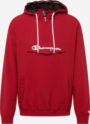 Champion Authentic Athletic Apparel Tussenjas in Rood: voorkant