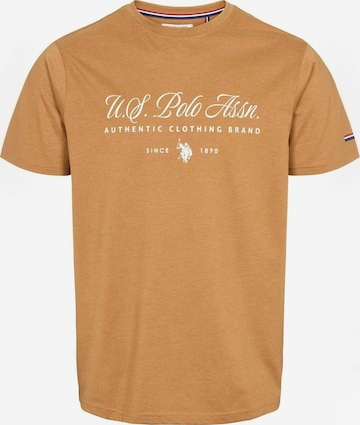 Coupe regular Chemise ' UMDag ' U.S. POLO ASSN. en marron : devant