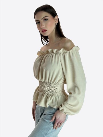 Chemisier Elara en beige