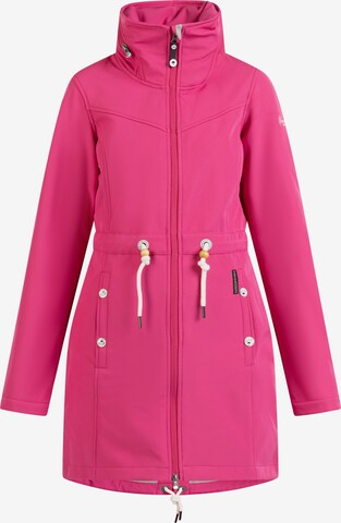 Manteau fonctionnel Schmuddelwedda en rose : devant