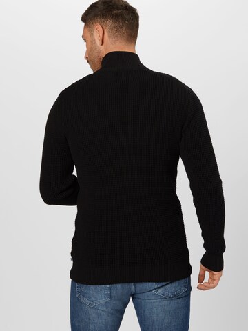 Kronstadt Regular fit Knit Cardigan 'Abel' in Black