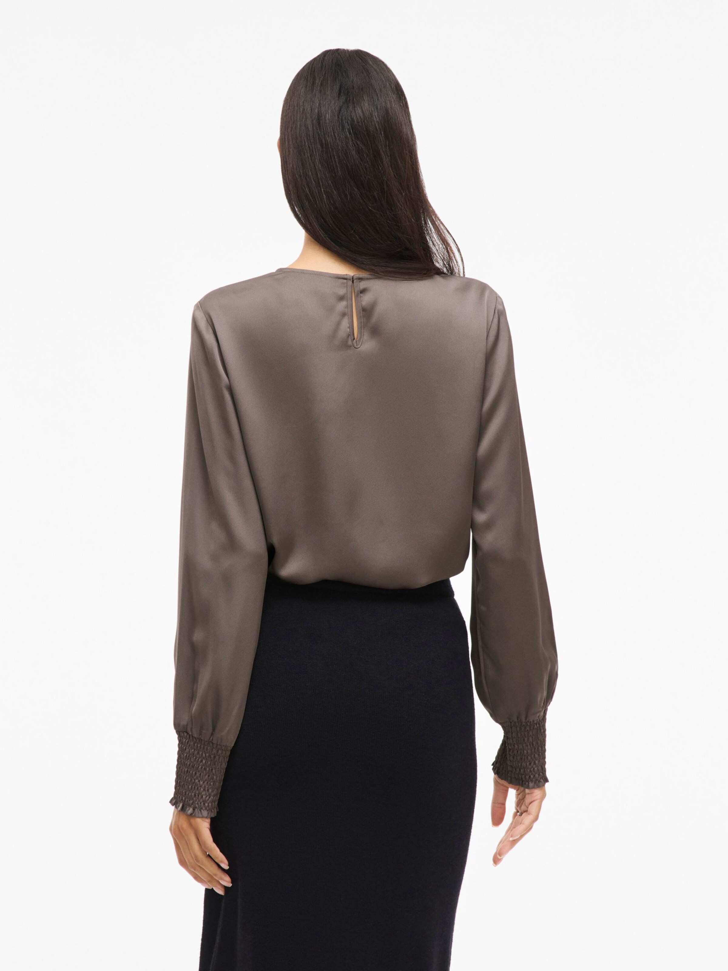 VILA Blouse 'Viellette' in Brown