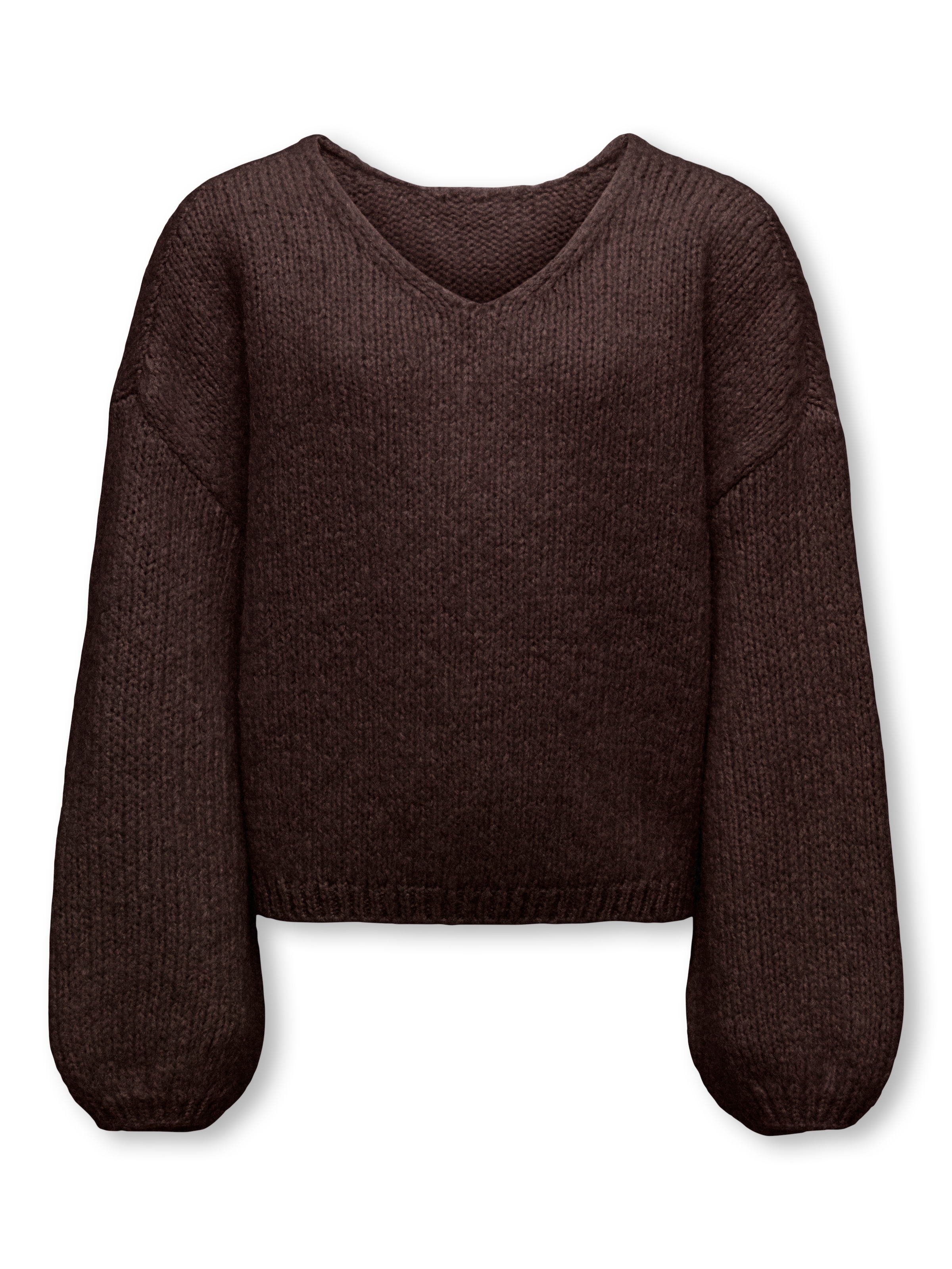 ONLY GIRLS Sweater 'KOGDINEA' in Brown: front