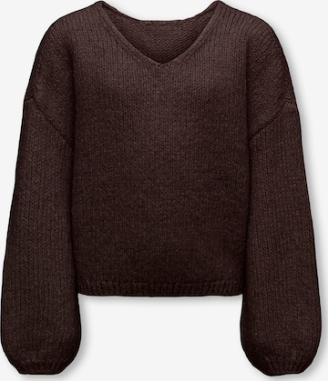ONLY GIRLS Sweater 'KOGDINEA' in Brown: front