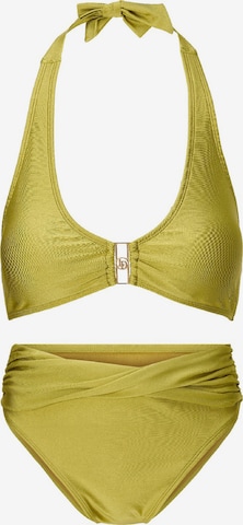 Costum de baie două piese de la LingaDore pe verde: față