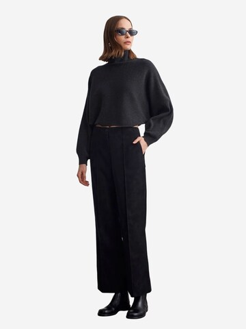 Dilvin Wide leg Broek in Zwart