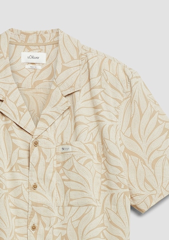 s.Oliver Regular Fit Hemd in Beige