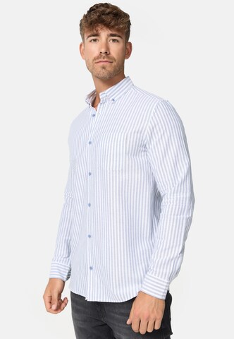 INDICODE JEANS Regular fit Zakelijk overhemd 'Kepner' in Blauw