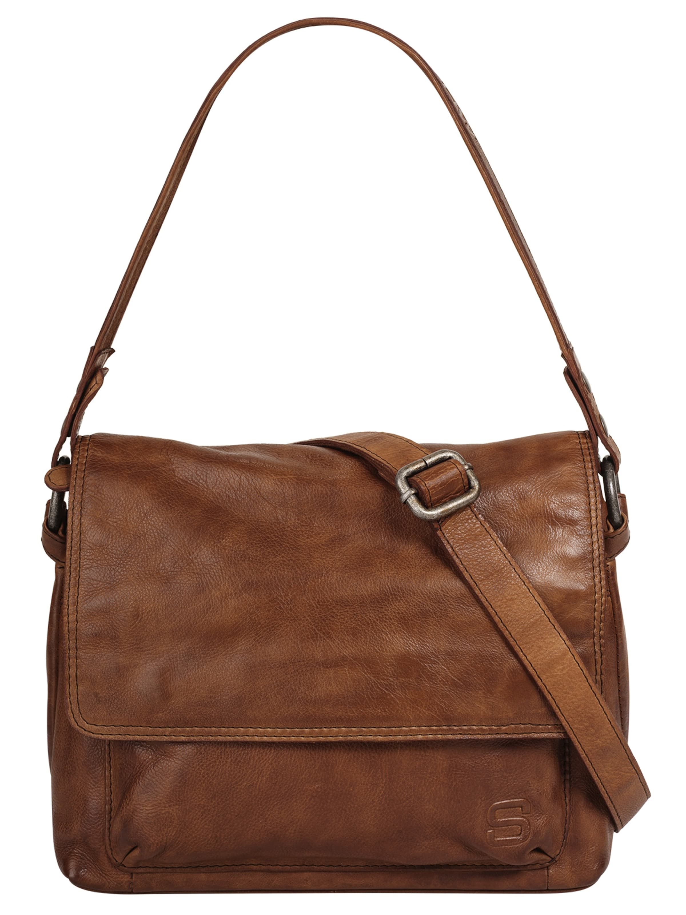 Spikes & Sparrow Crossbody Bag in Brown: front