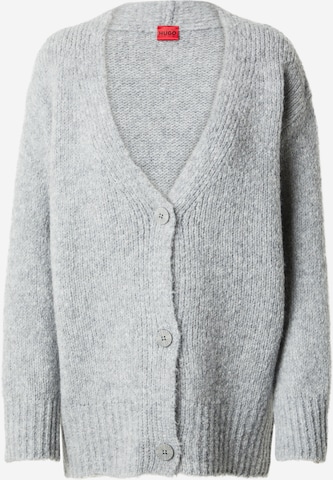 Cardigan HUGO Red en gris : devant