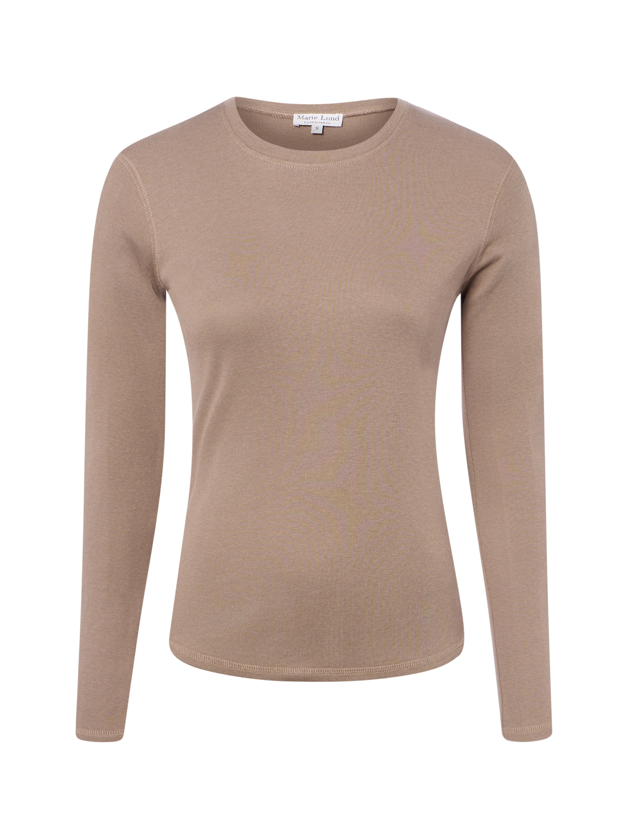 Marie Lund T-shirt en S en taupe, Vue avec produit