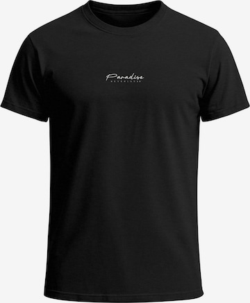 Neverless Shirt 'Palmen' in Black: front