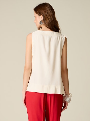 oltre - Blusa en blanco