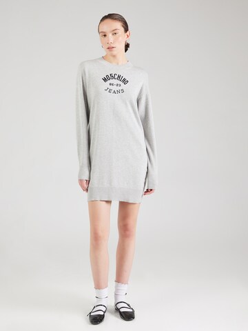 Abito in maglia di Moschino Jeans in grigio: frontale