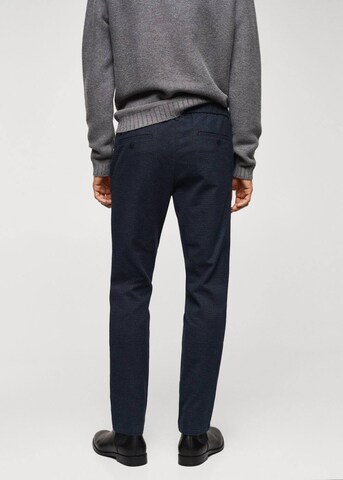 MANGO MAN Regular Pants 'Brest' in Blue