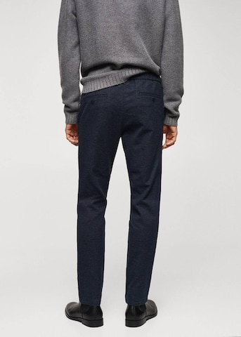 MANGO MAN Regular Broek 'Brest' in Blauw