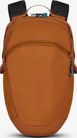 Sac à dos Pacsafe en orange : devant