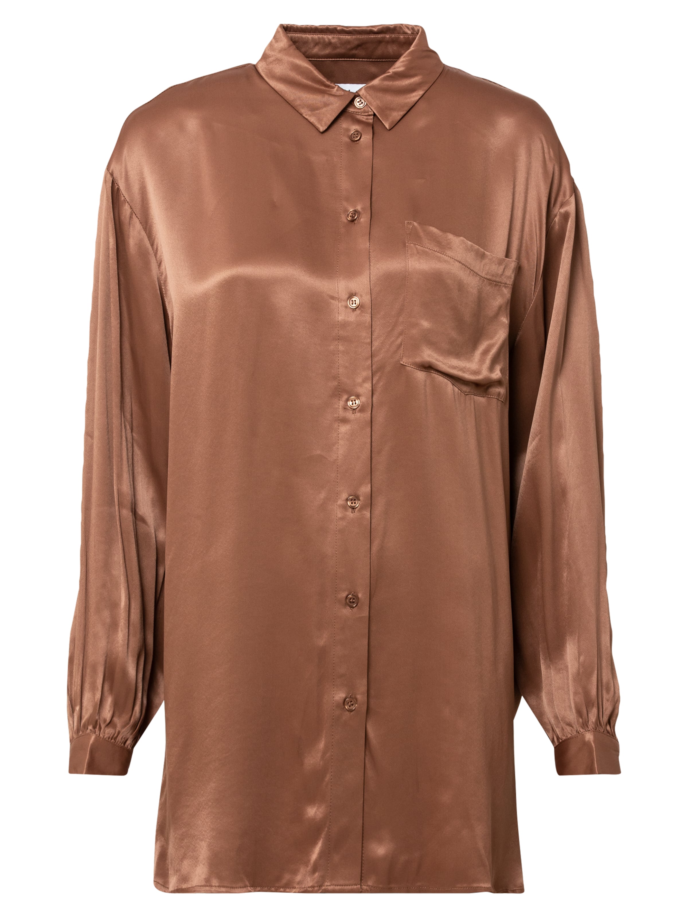 minimum Sovtröja 'HENVA' i brun: framsida