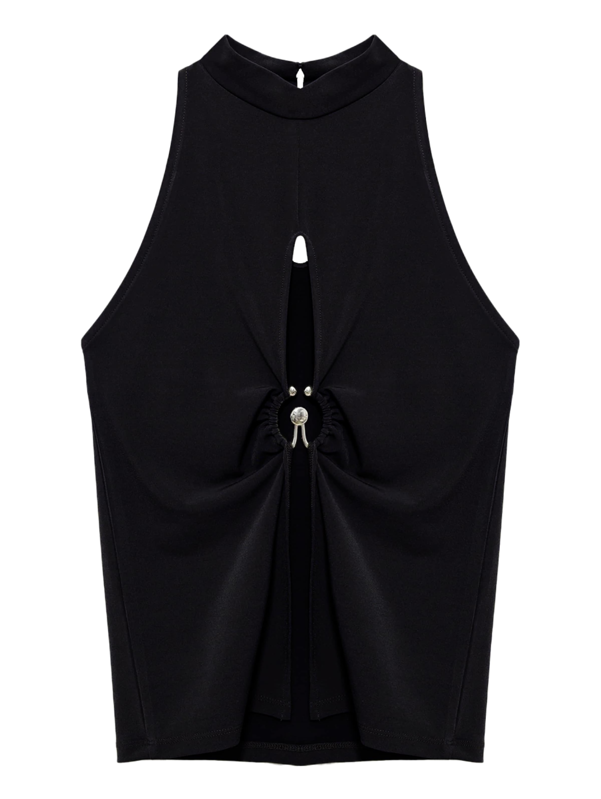 No Matter What Top in Zwart: voorkant