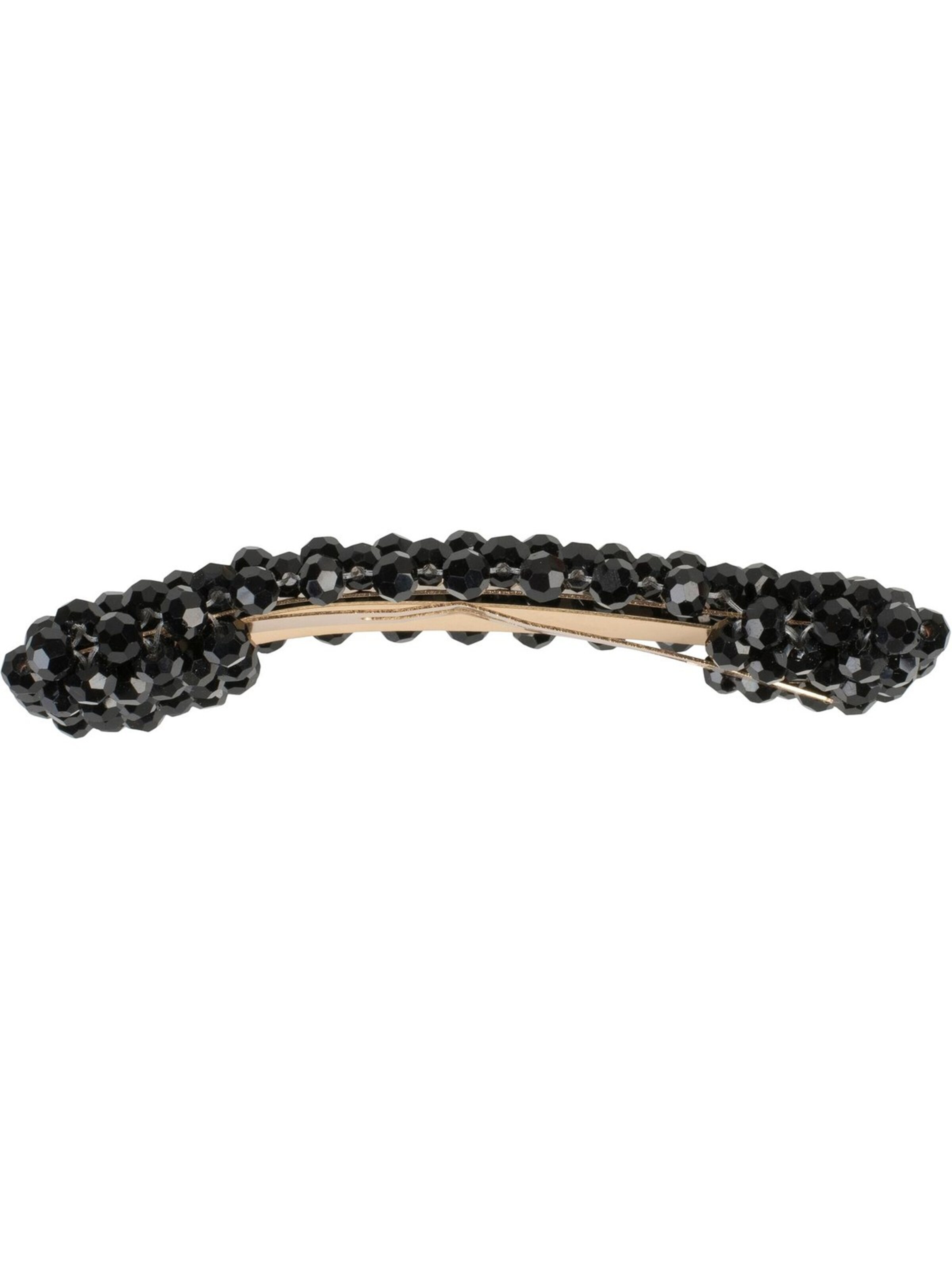 styleBREAKER Haarschmuck 'Rechteckige Kunststoff Perlen Haarspange'‌‌‌‌‌‌‌‌‌‌ in Schwarz