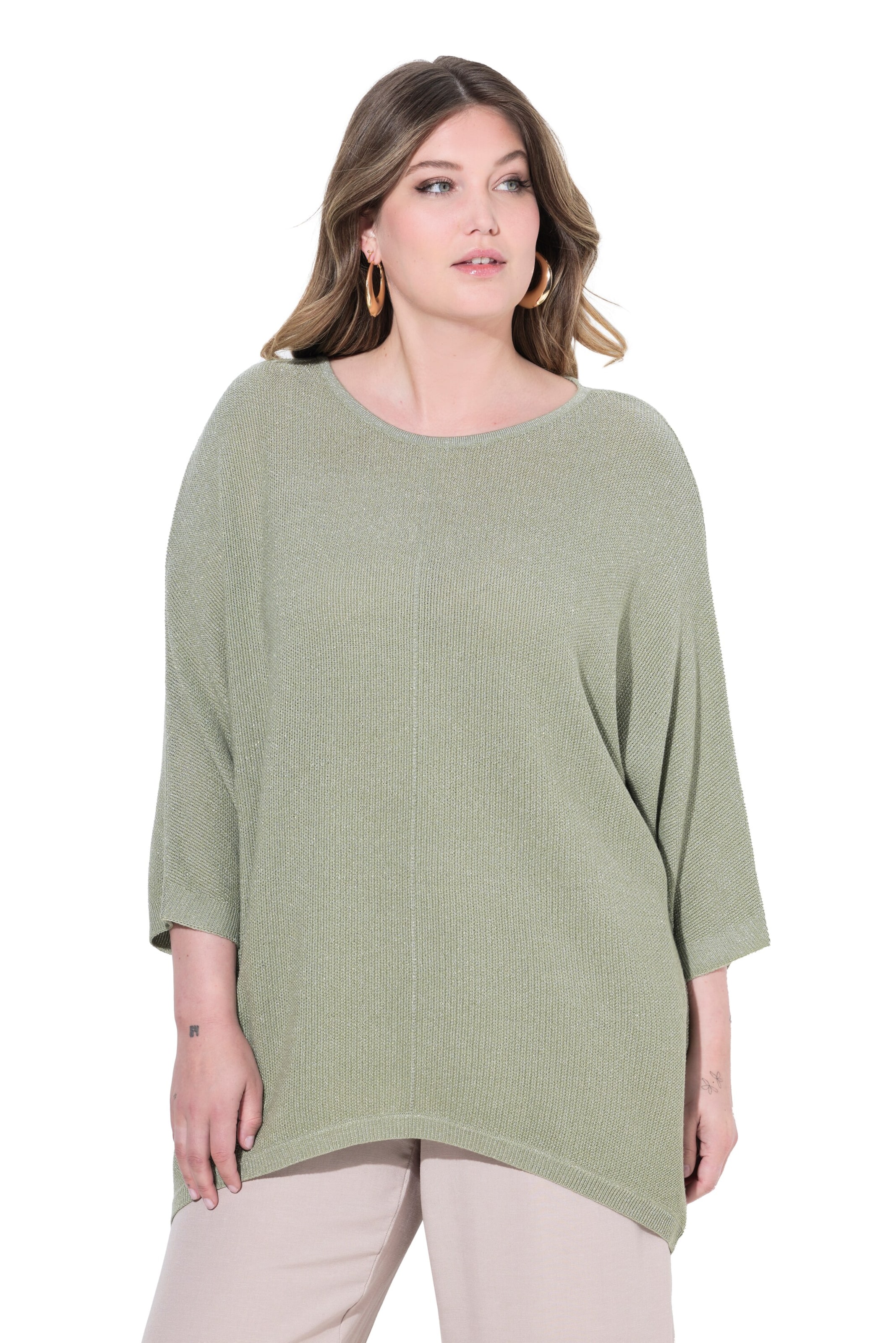 MIAMODA Sweater in Green: front