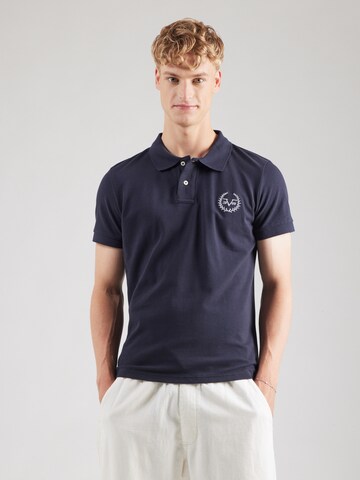 19V69 ITALIA Poloshirt 'TIZIANO' in Blau: Vorderseite
