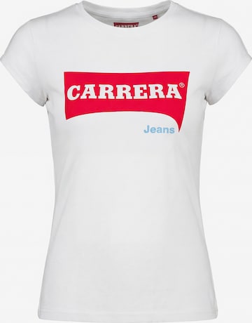 Carrera Jeans Shirt 'Logo' in Weiß: Vorderseite