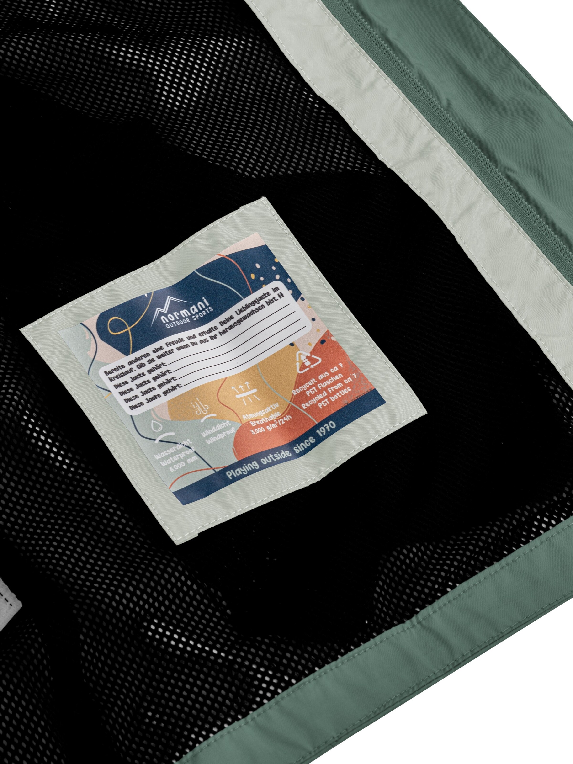 normani Regenjacke 'Sointula' in Grün