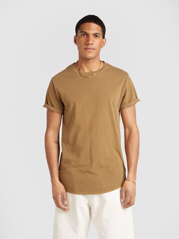 G-Star RAW - Camiseta 'Lash' en marrón: frente