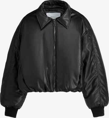 Veste mi-saison Bershka en noir : devant