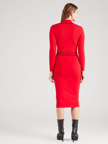 Karl Lagerfeld Gebreide jurk in Rood