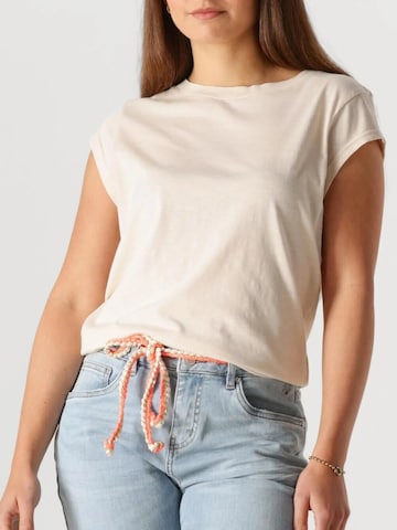 Coster Copenhagen - Top ' CC ' en beige: frente