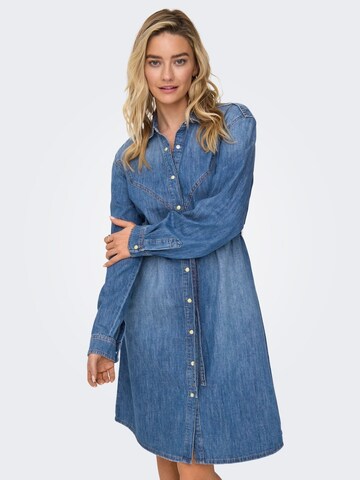 ONLY Shirt dress 'ONLGillo' in Blue: front