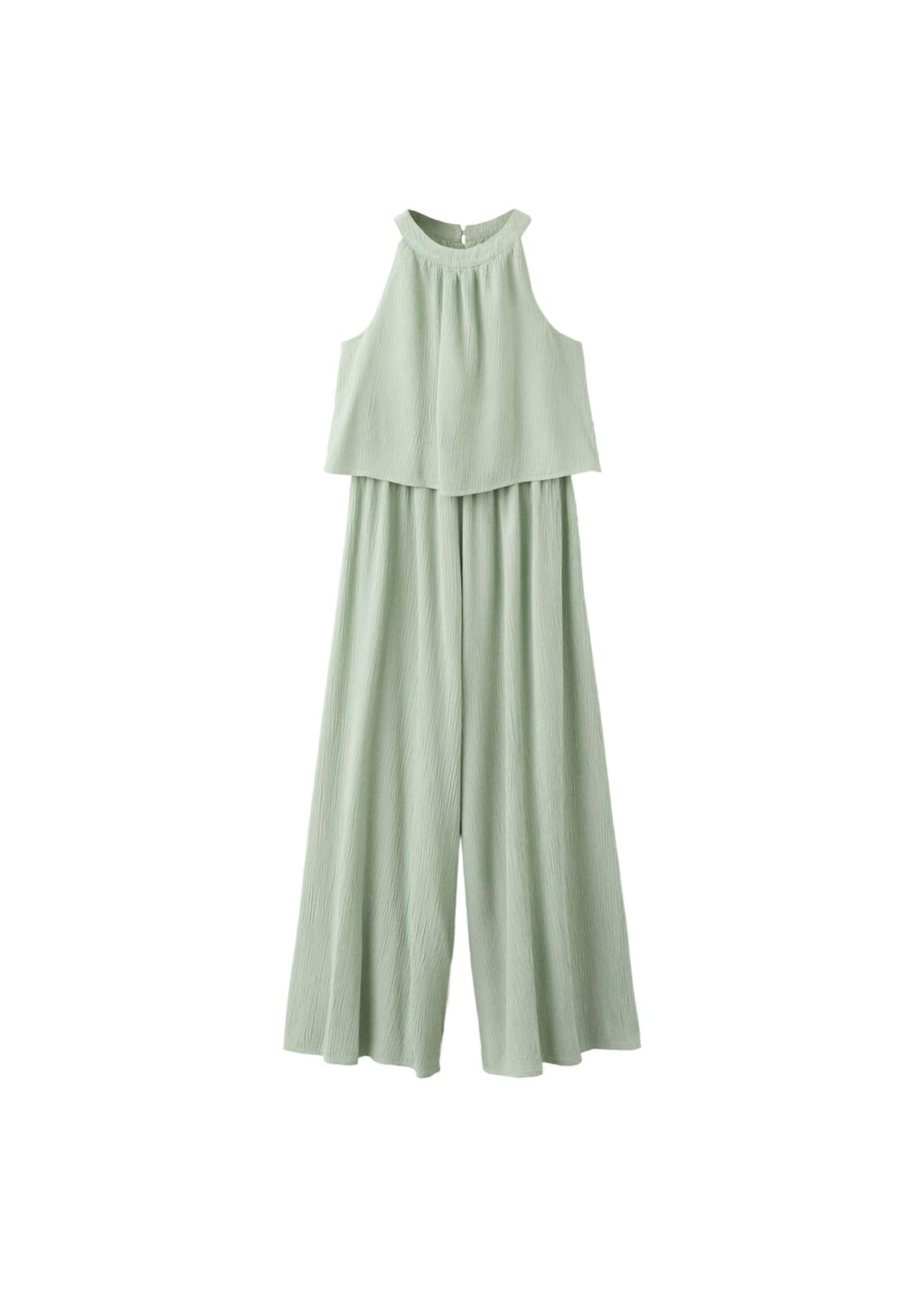 MANGO KIDS Dungarees 'Juna' in Green: front