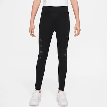 Nike Sportswear Skinny Legginsy w kolorze czarny: przód