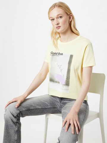 T-shirt Sublevel en jaune : devant