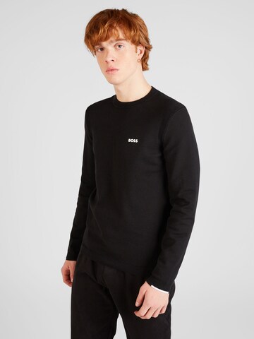 BOSS Sweater 'Ever-X' in Black: front