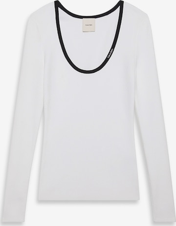 Calvin Klein Jeans Pullover in Weiß: Vorderseite