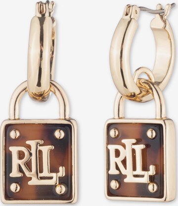 Boucles d'oreilles 'HUDSON' Lauren Ralph Lauren en or : devant