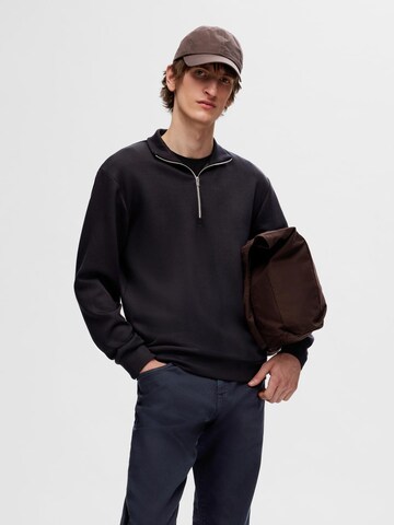 SELECTED HOMME Свитшот в Черный: спереди