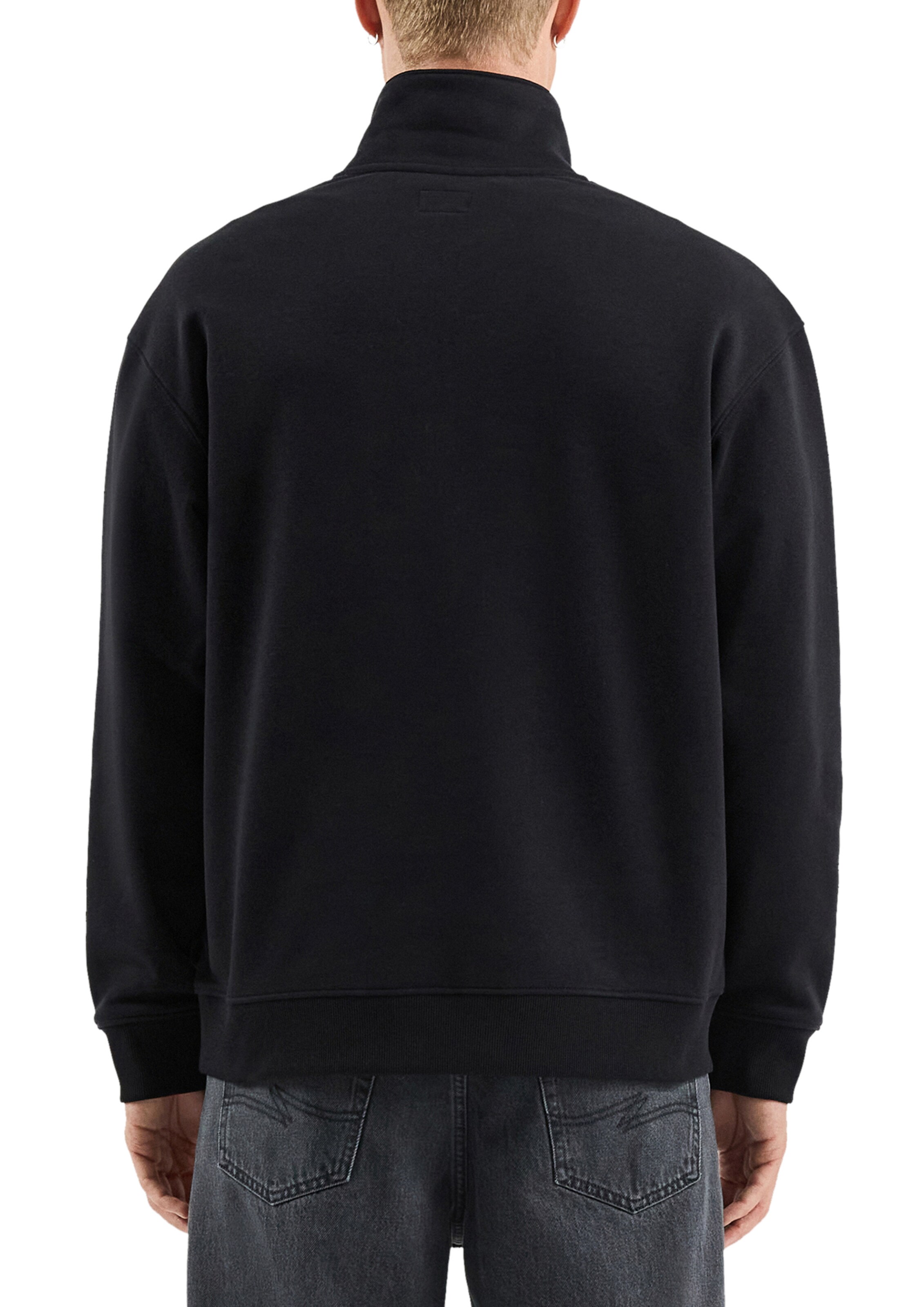 QS Sweatshirt in Schwarz
