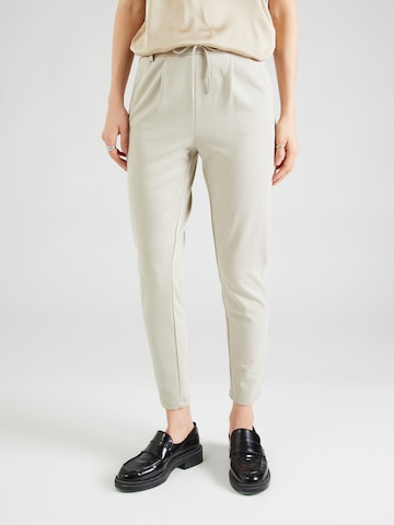 ONLY Slim fit Pleat-Front Pants 'Poptrash' in Beige: front