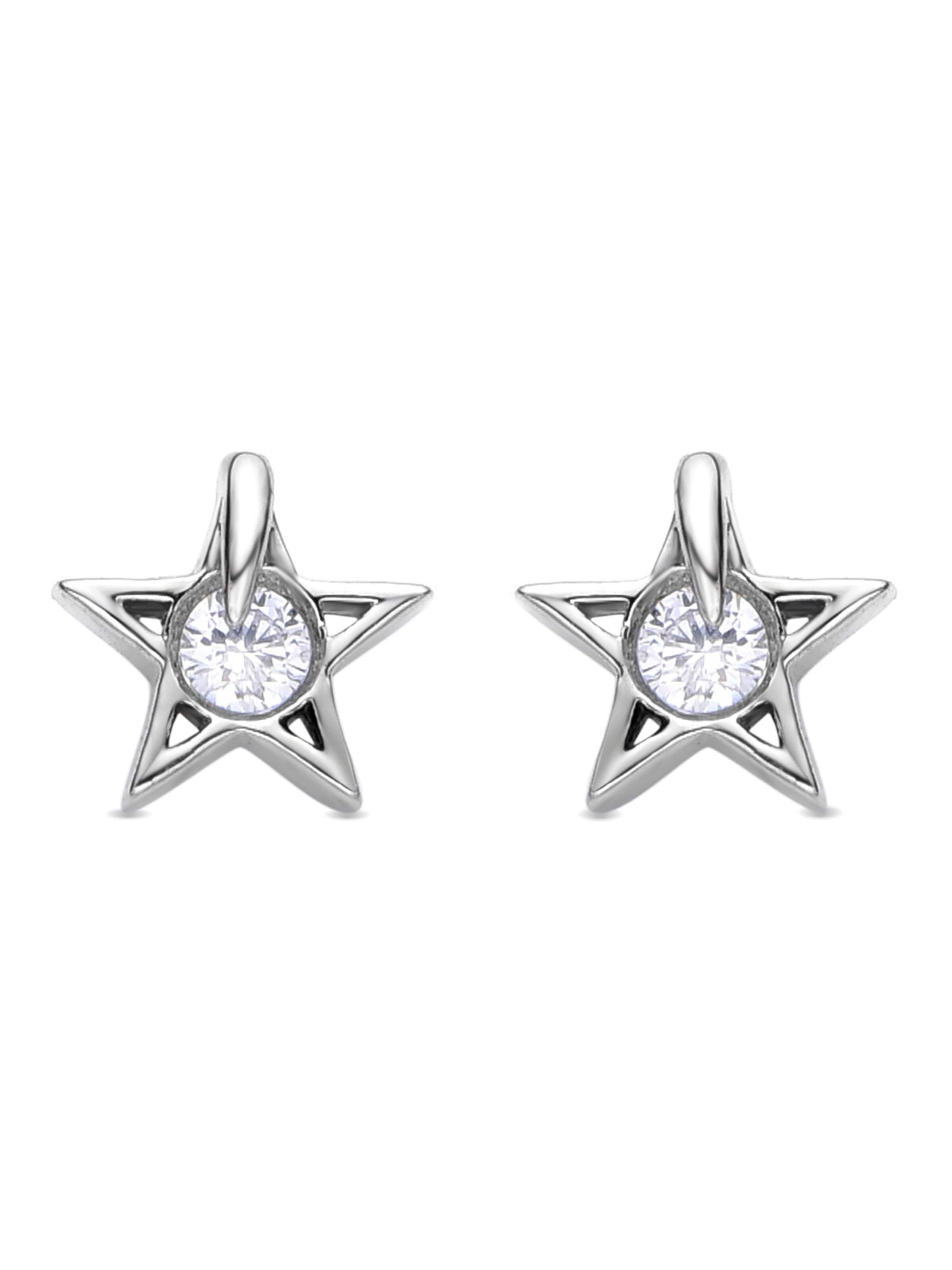 Boucles d'oreilles 'Faria' Luxenter en blanc : devant