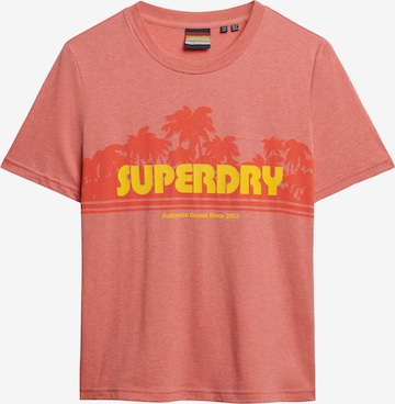 T-shirt Superdry en rouge : devant