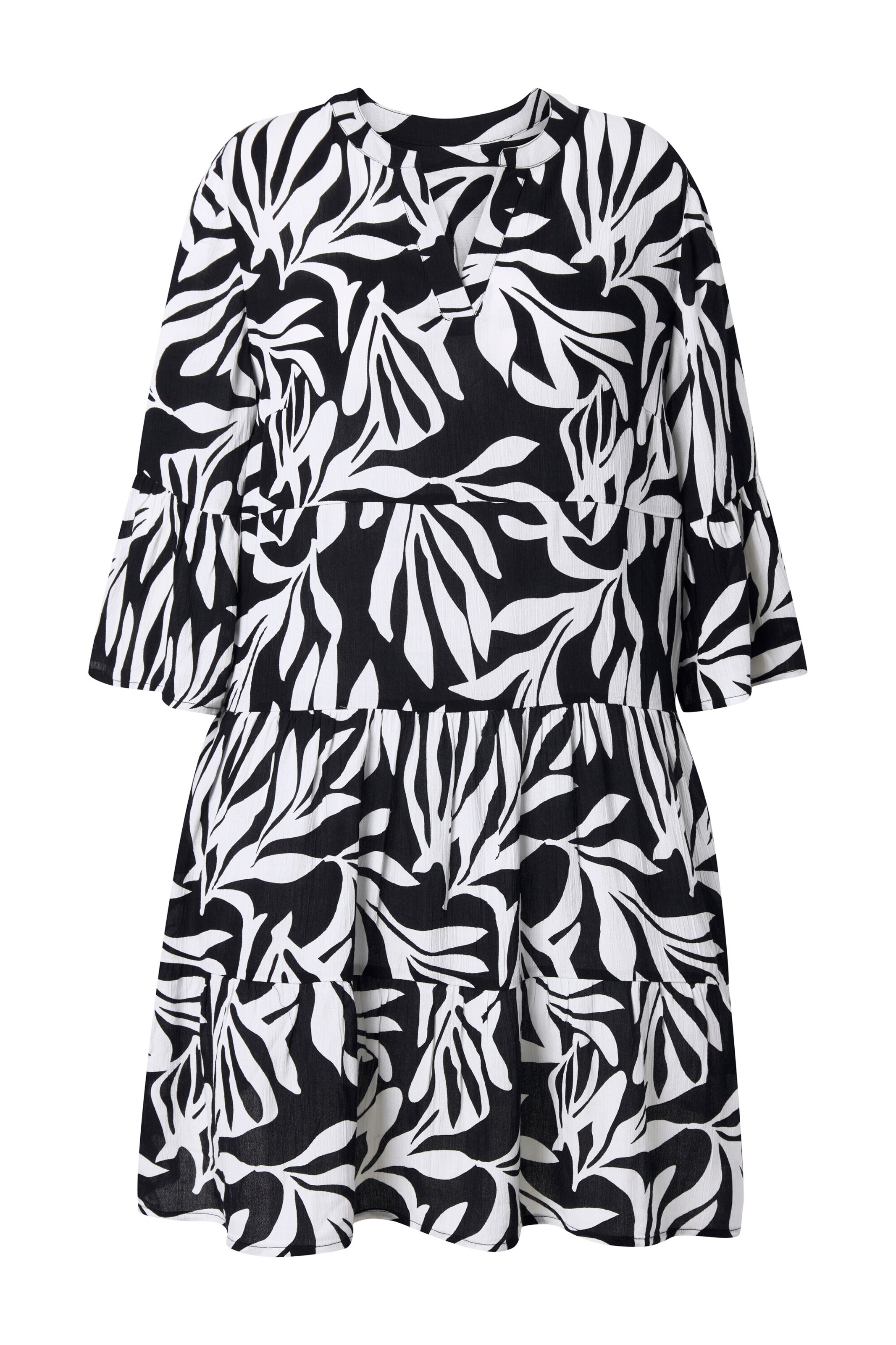 Ulla Popken Jurk in Zwart: voorkant