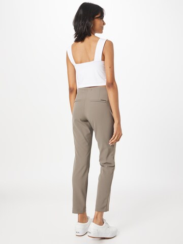 MAC - Slimfit Pantalón de pinzas 'ANNA' en gris